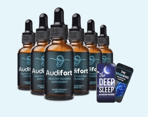 Six-bottle Audifort package and digital bonus visual